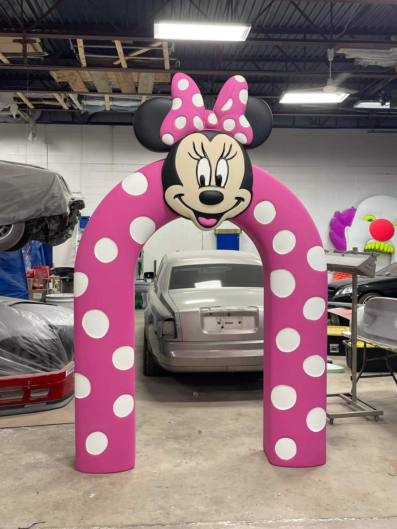 Minnie Mouse wooden arch