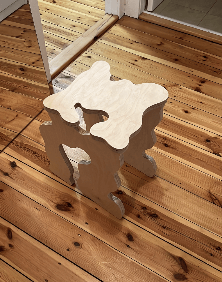 Custom wooden furniture piece